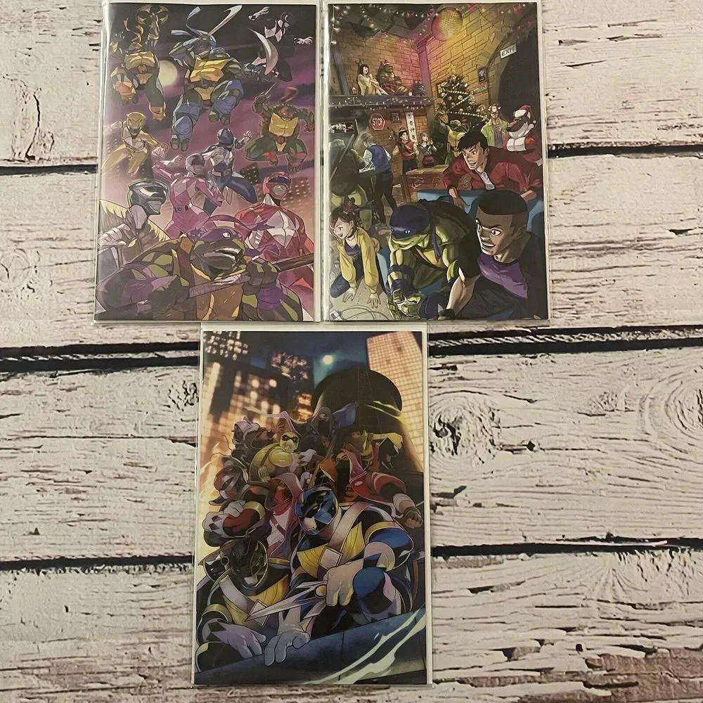 Mighty Morphin Power Rangers Teenage Mutant Ninja Turtles Variants Lot of‎ 3